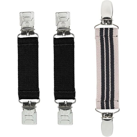 Hold’Em Mitten & Hat Clip Set Toddler Kids Sturdy Super Tight Grip - Beige Black - Picture 1 of 6
